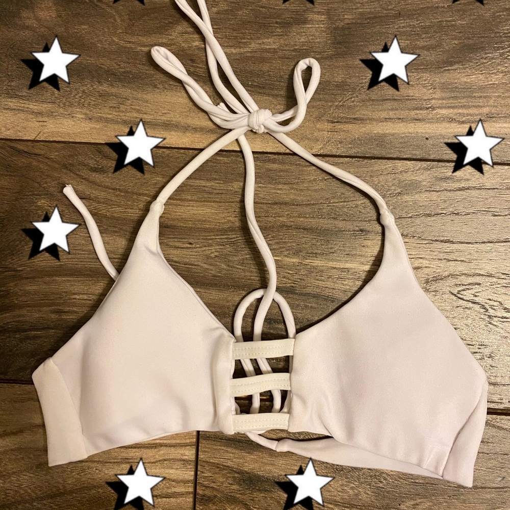 Montce white bathing suit top